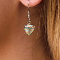 FIRE OPAL NECKLACE - White Fire Opal Pendant and Sterling Silver Chain - 614PD