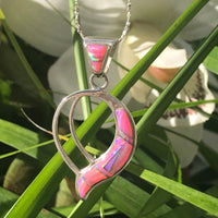 PINK OPAL EARRINGS - 702ER Long Opal Earrings - opal earrings dangle